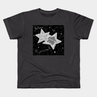 STARS BELIEVE BLACK Kids T-Shirt